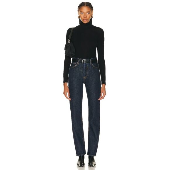 AGOLDE Pascale Turtleneck in Black Small Womens Long Sleeve Top - Picture 12 of 14